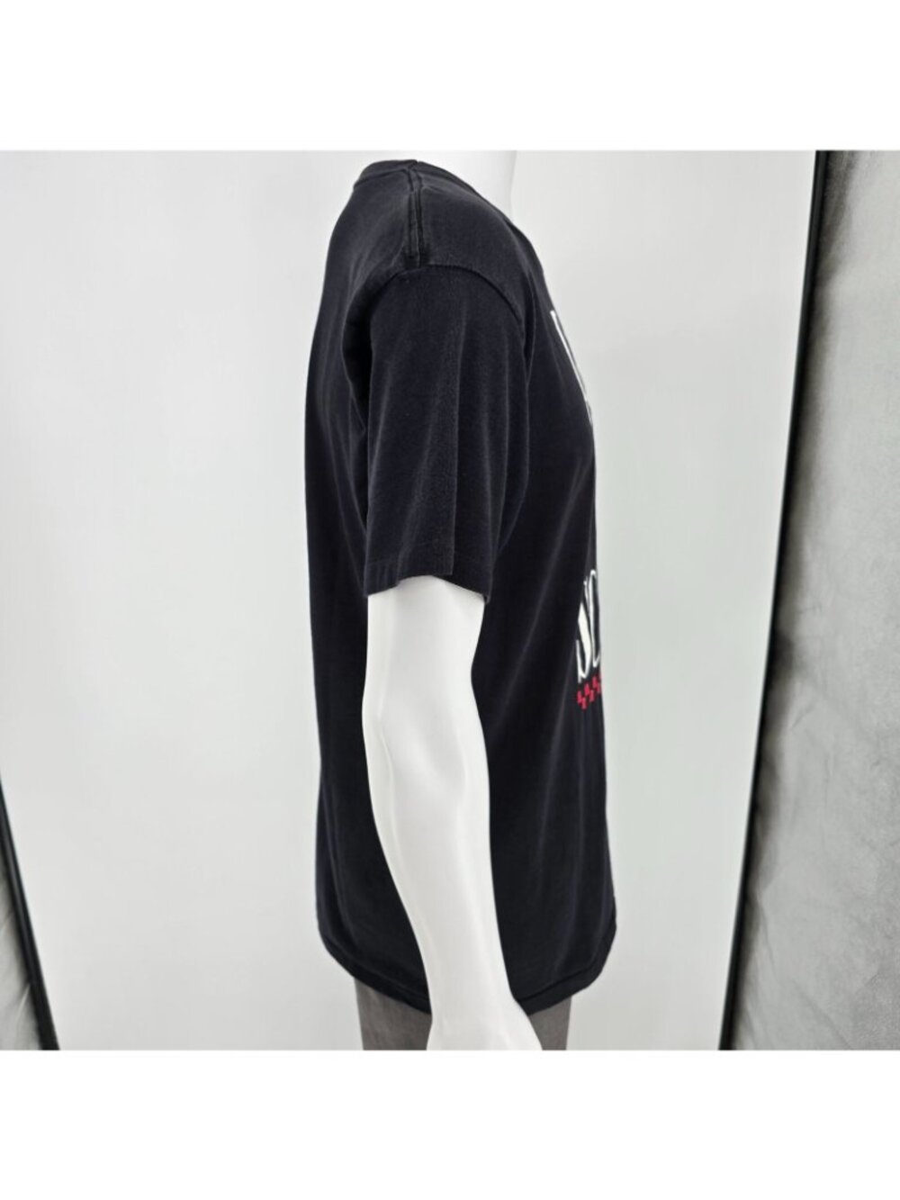 Vintage 1990s Single Stitch Tultex "Back 2 school" Black Graphic T-Shirt (M/L) - Picture 7 of 13